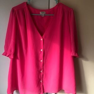 J Crew Factory Button Up Blouse